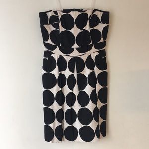 Marimekko x Banana Republic Strapless Dot Dress with Pockets